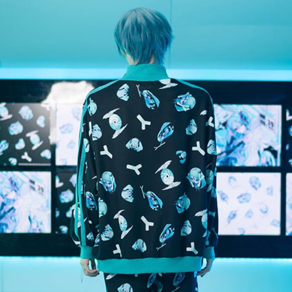 ACDC RAG x Hatsune Miku Forever Black Mint Jersey Oversized Jacket - Picture 4 of 10